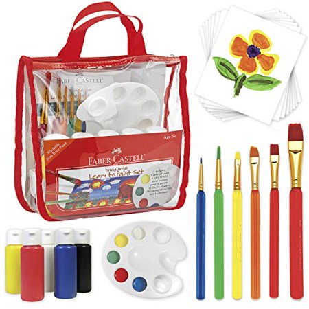 Faber-Castell Young Artist Learn to Paint Set - Washable Paint Set for ...