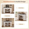 thumbnail image 5 of 31.5" Triangle Corner Office Desk with Drawer and Open Storage Shelves, Farmhouse Computer Desk for Home Office, 5 of 7