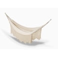 thumbnail image 5 of Fab Habitat Camping Lightweight Crochet Cotton Hammock - Monterey - Natural - Handcrafted, 2 Person 400 lbs Capacity, Durable - Balcony, Patio, Backpacking, Travel, Hiking - 13 ft, 5 of 5