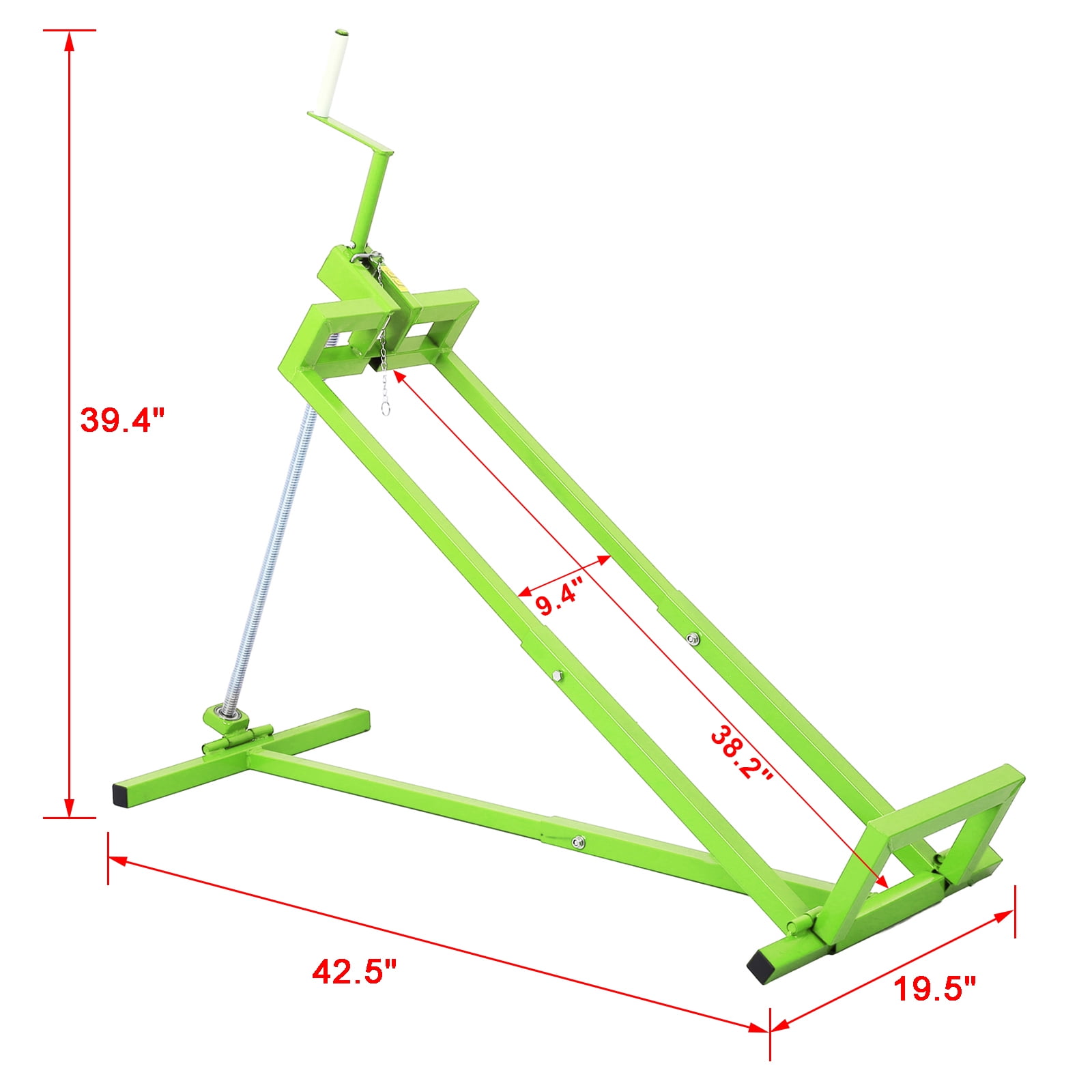 Easy Lawn Mower Lift for Riding Tractors, 800 Lbs Capacity Lawn Tractor Lifter, Ride-on Mower, Cleaning Aid, Universal, Lawn Tractor Lift, Lawn Tractor + 45° Tilt Adjustable