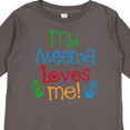 thumbnail image 4 of Inktastic My Meema Loves Me Gift Boys or Girls Long Sleeve Toddler T-Shirt, 4 of 5