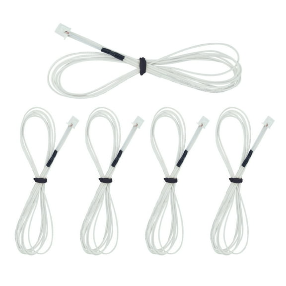 3D Printer NTC 3950 Thermistors Temp Sensor NTC3950 100K ohm Compatible for Creality Ender 3 Anycubic Mega 3D Printer Heatbed or Hot End Extruder 1Meter(39.3in) 5PCS