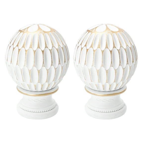 Curtain Rod End Drape Pole Drapery Finial Honeycomb Finials Ends Rail Cap Caps Knobs Accessories