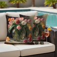 thumbnail image 2 of Outdoor Pillow Cover Flower Vase Set of 2 Waterproof Throw Pillowcases Floral Oil Painting Decorative Patio Furniture Pillows for Couch Garden Indoor & Outdoor Use, 2 of 9