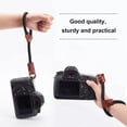 thumbnail image 4 of 1Pc 7-12inch Quick Release Camera Hand Strap Saddle Brown Wrist Strap Digital Mirrorless Cameras Adjustable Climbing Rope with Imitation Leather Ends and Mounting Ring for DSLR SLR Camera, 4 of 7