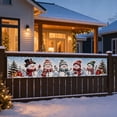 thumbnail image 7 of Christmas Yard Fence Banner Long Festive Decoration with Santa Reindeer for Outdoor Patio Railing Wall Holiday Decor, 7 of 7