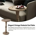thumbnail image 6 of Open Box COZAYH Pedestal Tray Top End Table for Holding Drinks, Lamps or Plants, 6 of 11