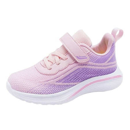

Sopiago Girls Running Sneakers Fashion All Season Walking Shoes Flat Thick Bottom Lightweight Sneakers Girls Pink (Little Kid/Big Kid) 5