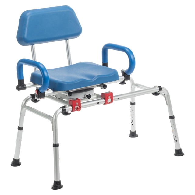 Journey 360 Degree Rotating Transfer Bench, SoftSecure Chair to Bathtub Transfer Seat