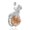 Leopard-Picture Stone, variant on Natural Elephant Chakra Stone Crystal Sphere Pendant Charms Reiki Healing Amulet-Opal