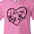 thumbnail image 4 of Inktastic I Love My Big Bro in Black Chalk Heart Youth T-Shirt, 4 of 5
