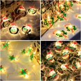 thumbnail image 4 of LED Santa Claus sleigh snowman Christmas tree decoration light string party layout holiday flashing light gift light, 4 of 6