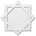 thumbnail image 3 of Ekena Millwork CMP26AL 26 in. OD x 14.25 in. Square Axel Architectural Grade PVC Contemporary Ceiling Medallion, 3 of 4