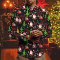 thumbnail image 4 of Awdenio Chemise Imprimée à Manches Longues Hommes Casual Polyvalent Top, 4 of 6