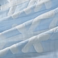 thumbnail image 3 of Snowflake Matelassé Reversible King / California King Quilt Set with Shams, Blue / White, 3 of 6