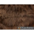 thumbnail image 2 of Faux Fur Fabric Long Pile Monkey Shaggy BROWN / 60" Wide / Sold by the yard, 2 of 4
