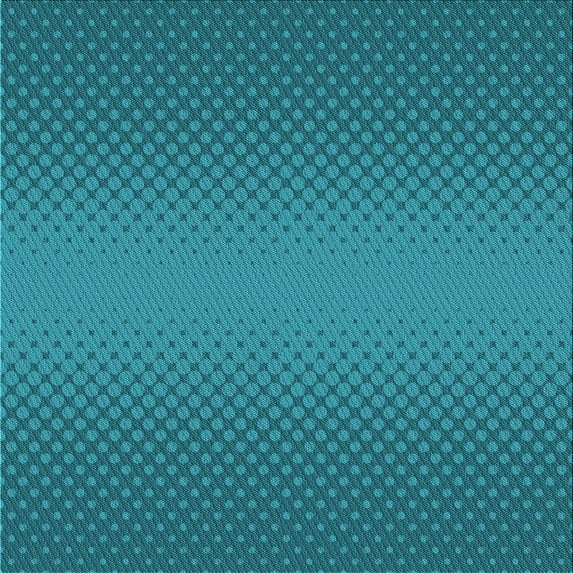 Ahgly Company Machine Washable Indoor Square Transitional Dark Turquoise Green Area Rugs, 6' Square