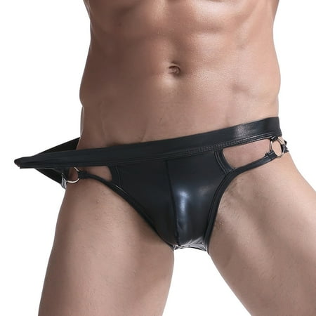 B91xZ Lingerie For Women Strings Underwear Leather Mens Fashion Thongs Thongs G Men Backless Daddy Panties Black L