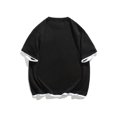 thumbnail image 3 of Qiopertar Liquidation à Moins de 5$ Pull Col Rond Rayé Manches Courtes Chemise Col Rond Manches Courtes en Liquidation Offres d'Accès Anticipé, 3 of 3