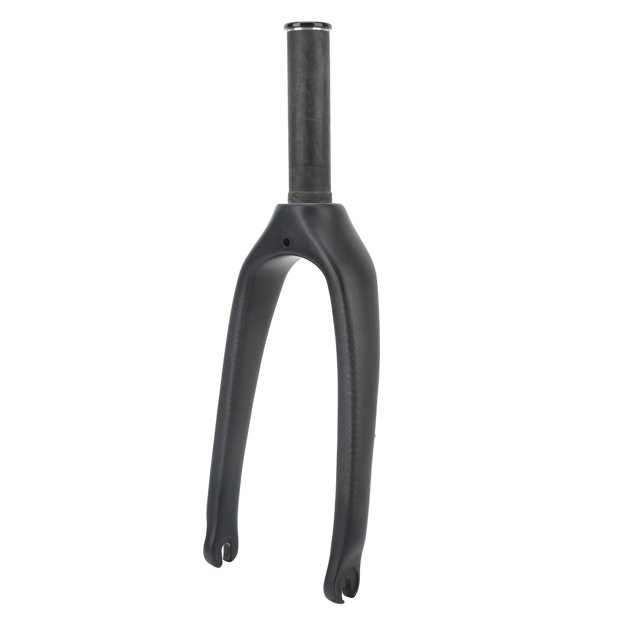 Horquilla de fibra de carbonohorquilla delantera de bicicleta de liberación rápidaligeratubo superior de 16 pulgadas y 4,37 pulgadas para bicicleta plegable para tubo recto