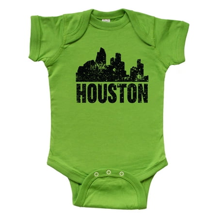 

Inktastic Houston Skyline Grunge Gift Baby Boy or Baby Girl Bodysuit