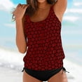 thumbnail image 2 of Women Sexy Push Up Women Two Cute Swimsuit with Shorts plusush up Swimsuits for Women Tankini Set High Waisted Swimsuit Tops for Women plusith Support Women Two Cute Swimsuit with Shorts, 2 of 5