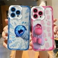 thumbnail image 5 of Funda transparente para iPhone, carcasa bonita de Disney para modelos 16, 15, 14, 13, 12, 11 Mini Pro Max, X, XR, XSMax, 7, 8 Plus, SE20, novedad, 5 of 5