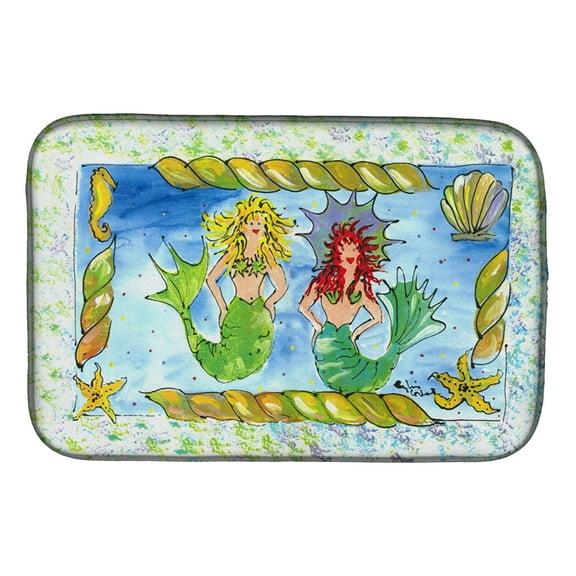 Mermaid Dish Drying Mat