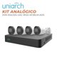 thumbnail image 3 of Kit DE Vigilancia UNIARCH 4 CÁMARAS Bala MICRÓFONO integrado Color DE noche Grabador DVR 4 Canales HD, 3 of 3