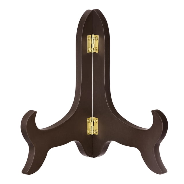 7" Caballete Placa Soporte, Madera Plegable Exhibición Soporte Marrón para Decorativo Imagen Cuadro