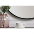 thumbnail image 4 of Metal frame round mirror with decorative hook 21 inch in Black, 4 of 5