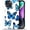 Blue Butterfly-Matte, variant on Case for iPhone 11 Case, Hybrid 2-Layer Silicone Protective Matte Case for Girl Women Case for iPhone 11 Underwater Palace Beauty Pattern