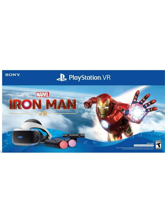 Playstation VR Headset with Marvel's Iron Man VR Mega Bundle