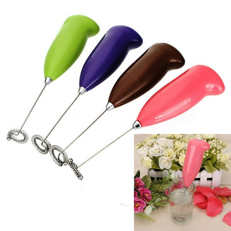 Kitchen Electric Mini Handle Cooking Eggbeater Juice Hot Drinks Milk  Frother Coffee Stirrer Foamer Whisk Mixer(Without battery) 