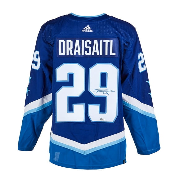 Leon Draisaitl Chandail de Hockey Authentique Signé All-Star 2022 All-Star Game