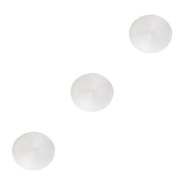 relayinert Tapis de Table pour Chaque Occasion Application Grand et Durabilité Robuste Napperons Ronds Napperons Inodore Moderne Simple Blanc Ensemble de 3