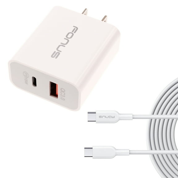 Fast Type-C 36W PD Home Charger for Samsung Galaxy S22/Ultra/Plus Phones - 6ft Long Cable USB-C Power Cord QC3.0 Adapter Wall AC Plug Compatible With Samsung Galaxy S22/Ultra/Plus