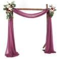 thumbnail image 1 of Outdoor Backdrop Curtain Densed Elastic Wedding Arch Drapes Photo Photography 2ftx18ft For Ceremony Reception, 1 of 9