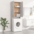 thumbnail image 3 of Mueble para lavadora Sonoma gris 64x25,5x190 cm, 3 of 5