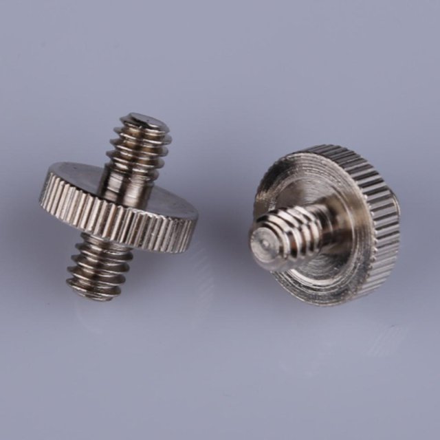 Adaptador de tornillo de metal a roscado JShteea 1/4 1/4 para trípode monopie Nuevo