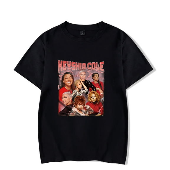 Keyshia Cole T-shirts Merch print Crewneck Unisex Trend Casual Short Sleeve Top