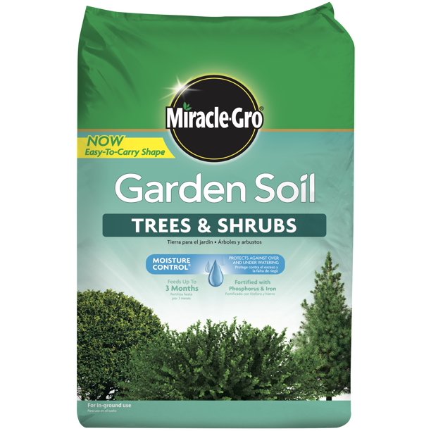 Miracle Gro Garden Soil Trees and Shrubs, 1.5 cu. ft., Feeds Up to 3