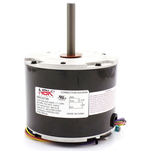 S1-024-25119-000 Condenser Motor 208/230V 1/4 Hp  | Exact Fit Replacement for York S1-024-25119-000 |  Sharptek Supply OEM