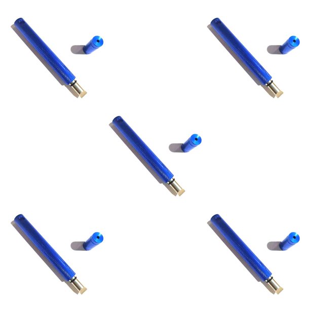 Greeniant Afilador de ranuras para cabeza de palo de golf, cuñas de hierro, herramienta de afilado de reacanalado de aleación de aluminio, Azul 5piezas