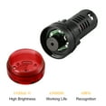 thumbnail image 3 of 3pcs Pilot Light /DC 110V Panel Indicator Flashing Alarm with Buzzer, Red, 3 of 5