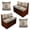 Dog Paw Boho Mandala Floral, variant on SCRAWLGOD 6 Piece RV Dinette Cushion Covers Soft Stretch Camper Seat Slipcover Replacement for RV Interior Decor, 2 Pillowcase, 2 Backrest, 2 Bench Covers, Dog Paw Boho Mandala Flower