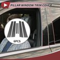 thumbnail image 2 of Unique Bargains 6 Pcs Door Pillar Window Trim for Mercedes S-Clas 2007-2013 Front Rear Left Right Anti Scratch Sticker Pillar Posts Door Outer Exterior Cover Black Carbon Fiber, 2 of 7