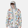 thumbnail image 2 of Kdxio Summer Stamp Print Women Men Sun Protection UPF 50+ Jackets Zip Up Long Sleeve Hoodie Hiking Lightweight with Pockets, 2 of 7