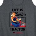 thumbnail image 3 of Instant Message - Life Is Better On A Tractor - Country Girl Casuals - Women's Racerback Tank Top, 3 of 6
