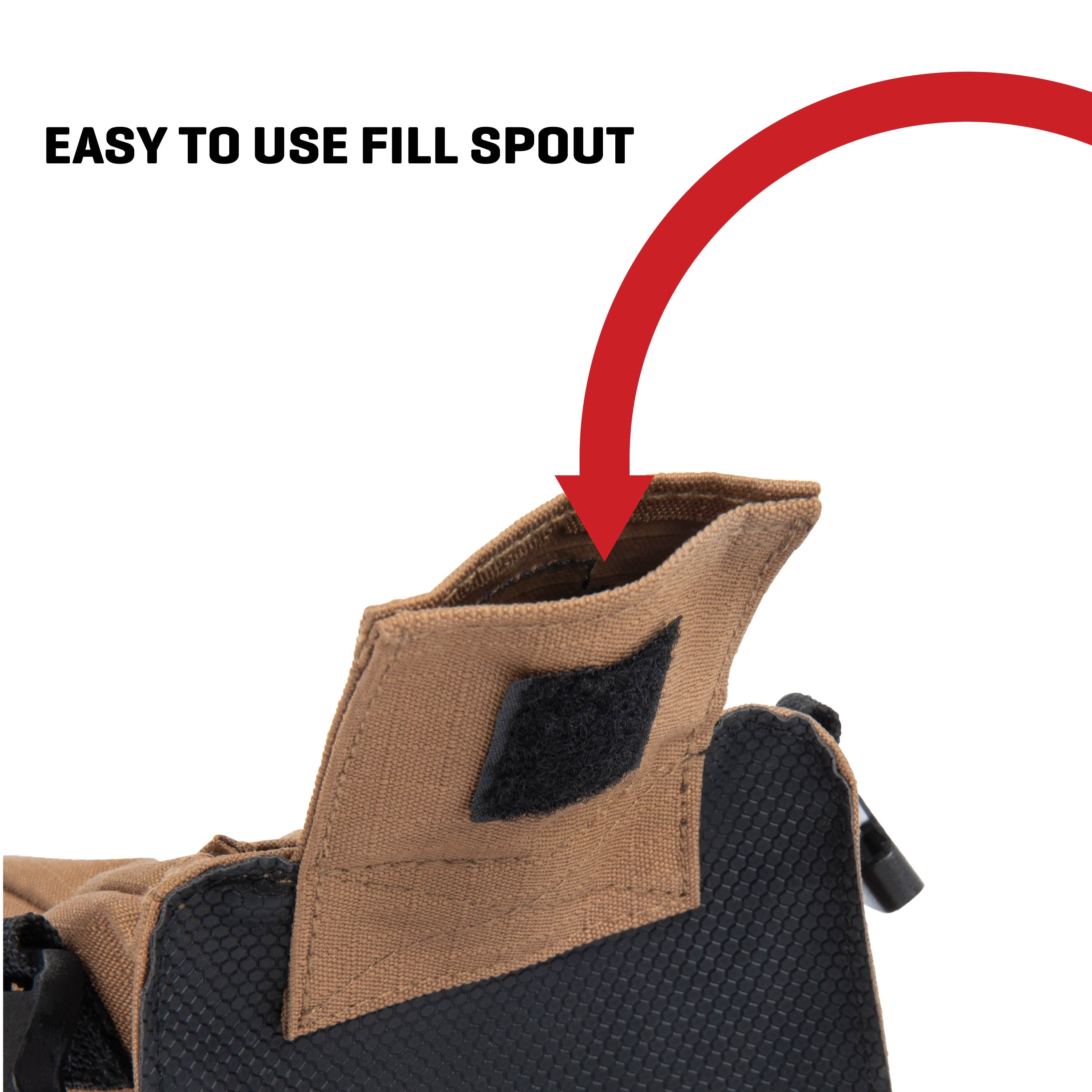 Allen Company Unfilled Front & Rear Rifle Shooting Bag Combo, Tan, Polyester, Model 18419, Medium